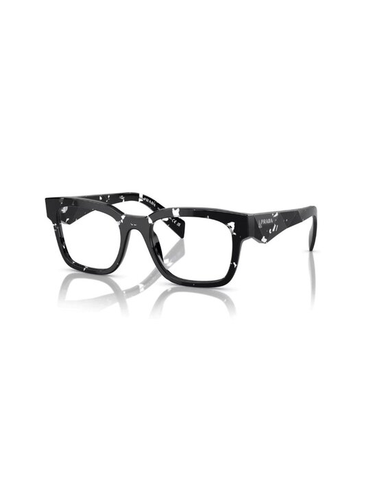 Prada Other - Prada PRA10V 15O1O1 51 Black Transparent Havana Eyeglasses Optical Frame